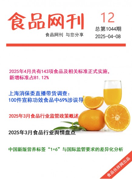 食品網(wǎng)刊2025年12期總第1044期